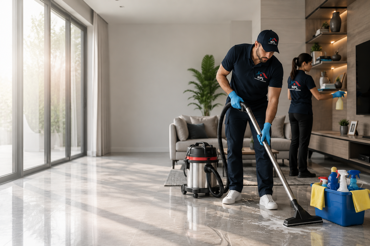 Spotless deep cleaning property